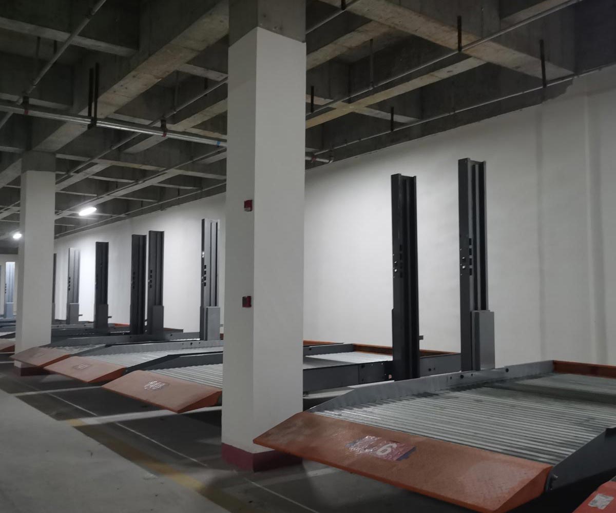 梓潼双柱简易升降类机械式立体停车设备拆除