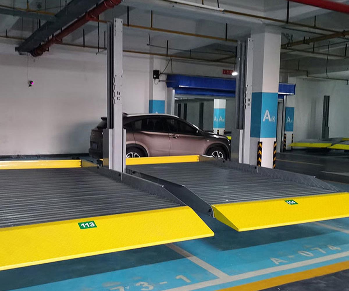 秦州两柱简易类机械停车设备改造