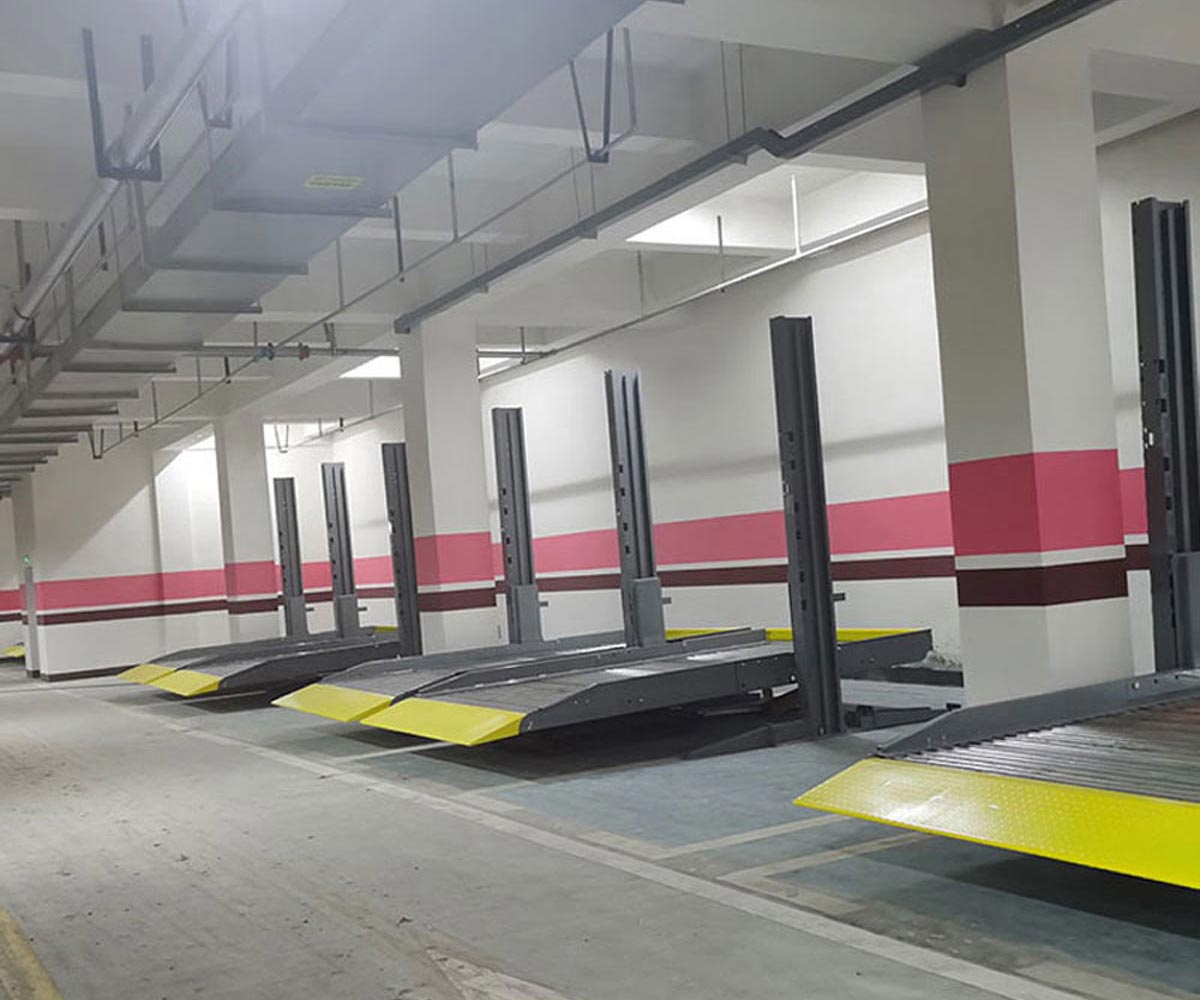 罗城三层升降横移式停车设备过规划