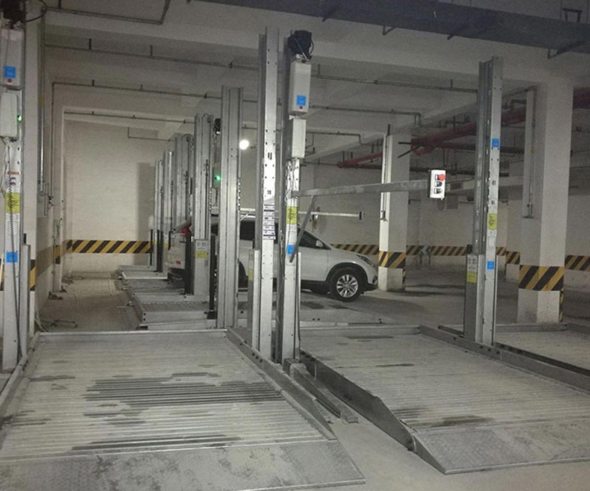 仓储式平面移动立体车库停车技巧