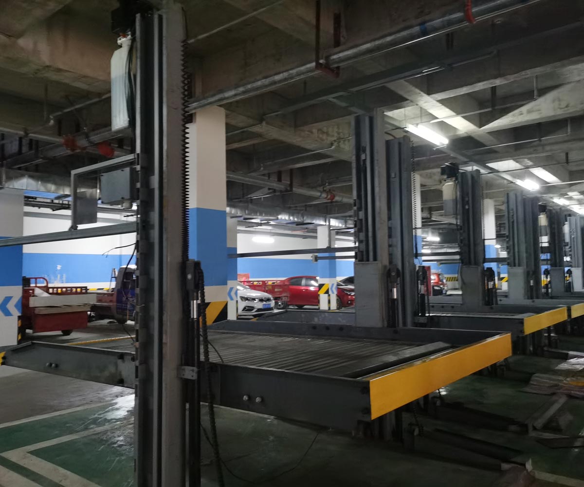 澜沧地下室双柱简易升降类机械立体停车设备