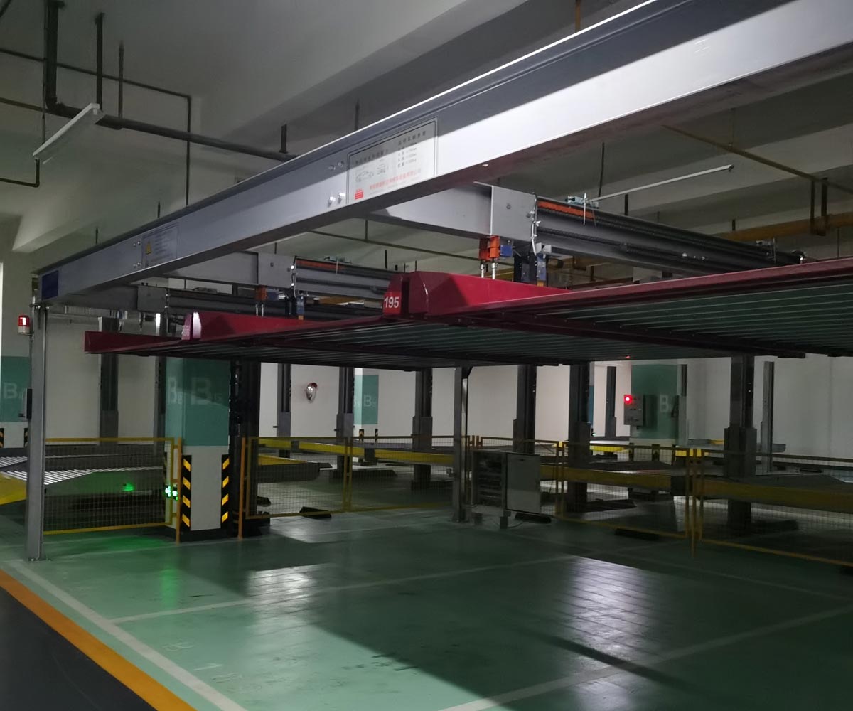 神农架PJS四柱简易升降机械式立体车库设备