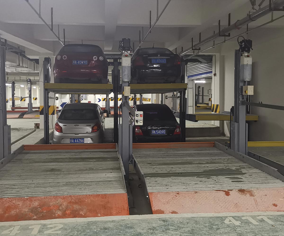 新平小区2柱机械式立体停车设备