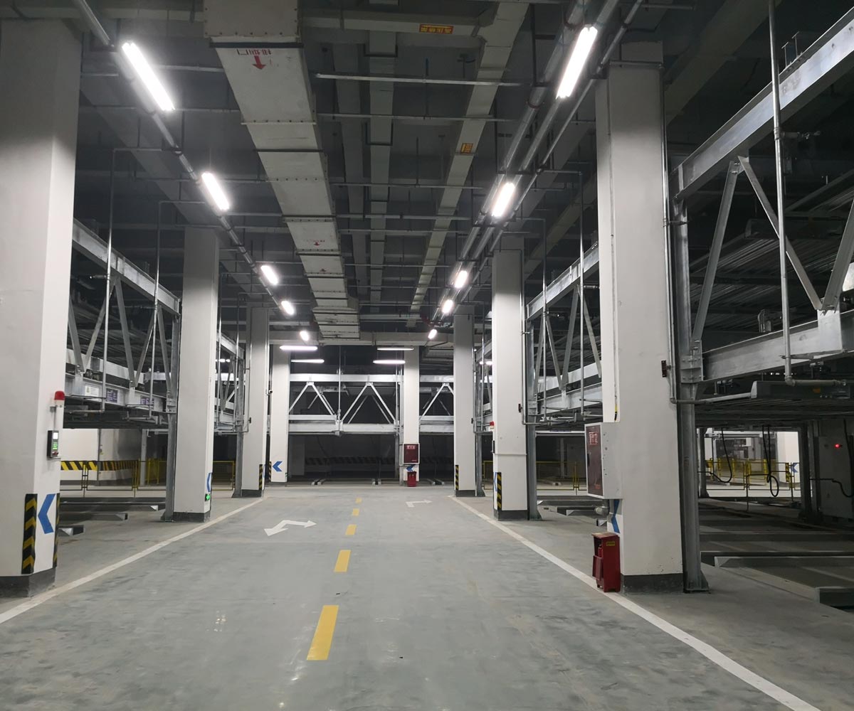 锦江单列PSH2二层升降横移机械式立体车库设备