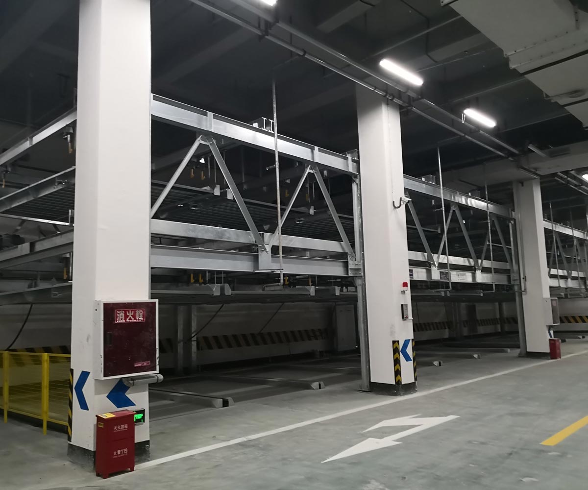 郫都两层升降横移式机械式停车库